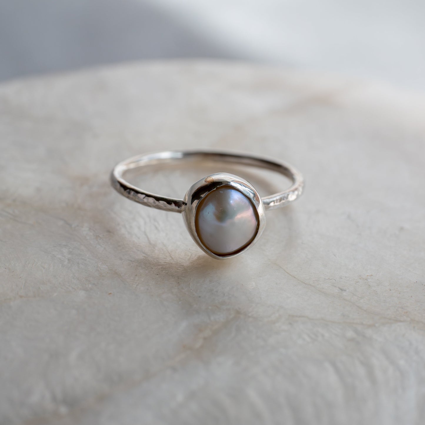 Lunafea Ring with Pearl
