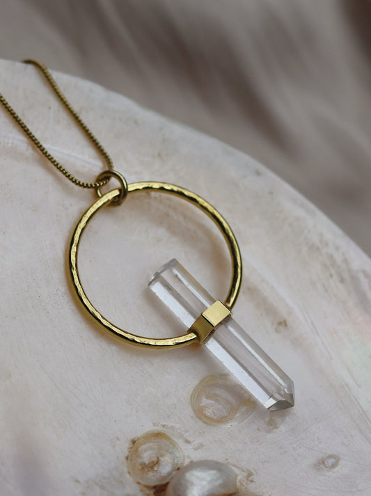 Citlali Necklace with Clear Quartz