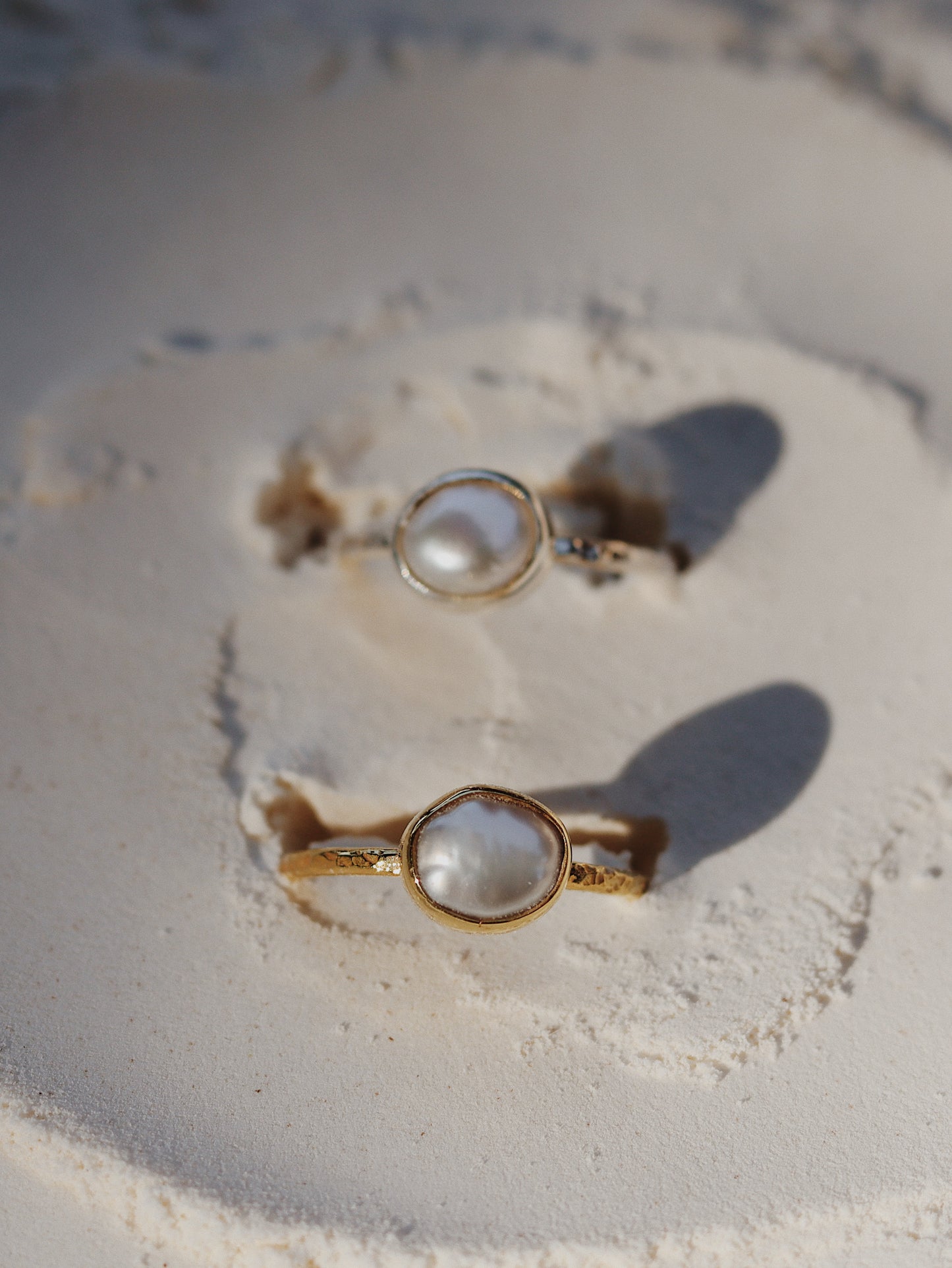 Lunafea Ring with Pearl