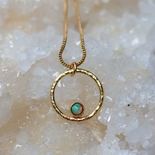 Lunafea Necklace with Opal