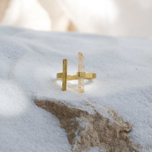 Citlali Ring with Golden Topaz