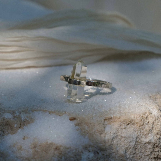 Citlali Ring with Clear Quartz