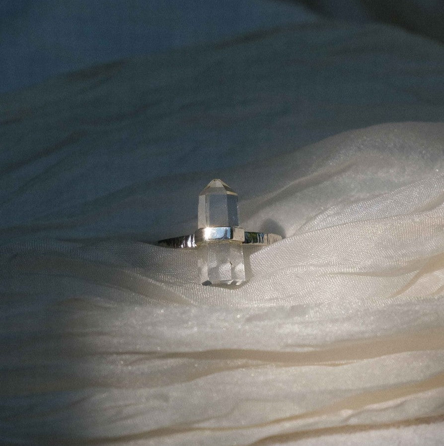 Citlali Ring with Clear Quartz