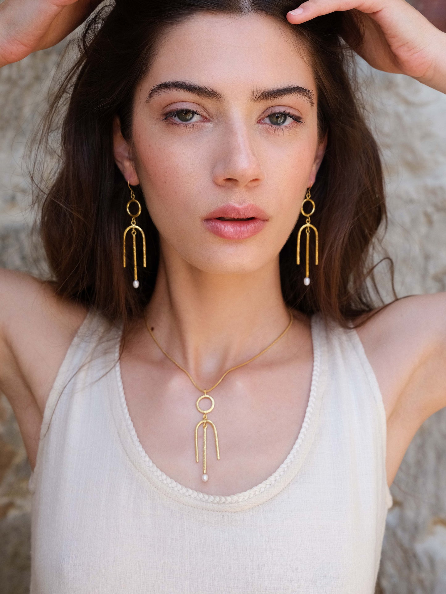 Inara Earrings with Pearl
