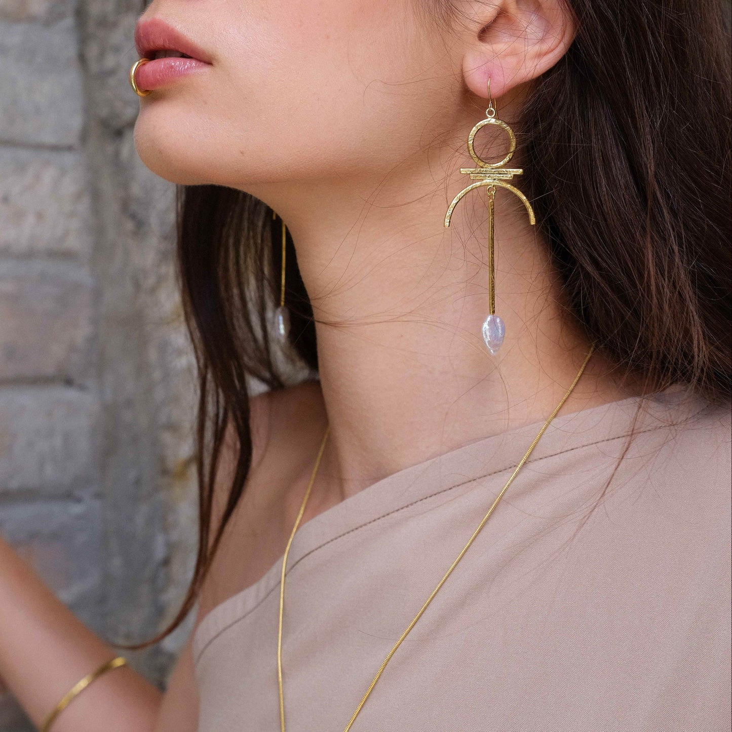 Fülbevaló Igazgyönggyel