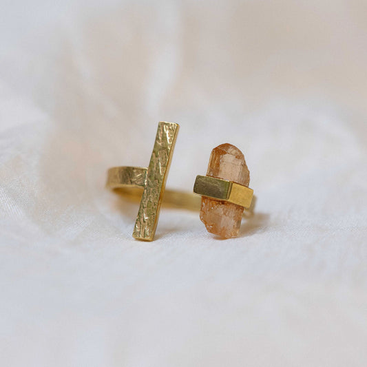 Citlali Ring with Golden Topaz