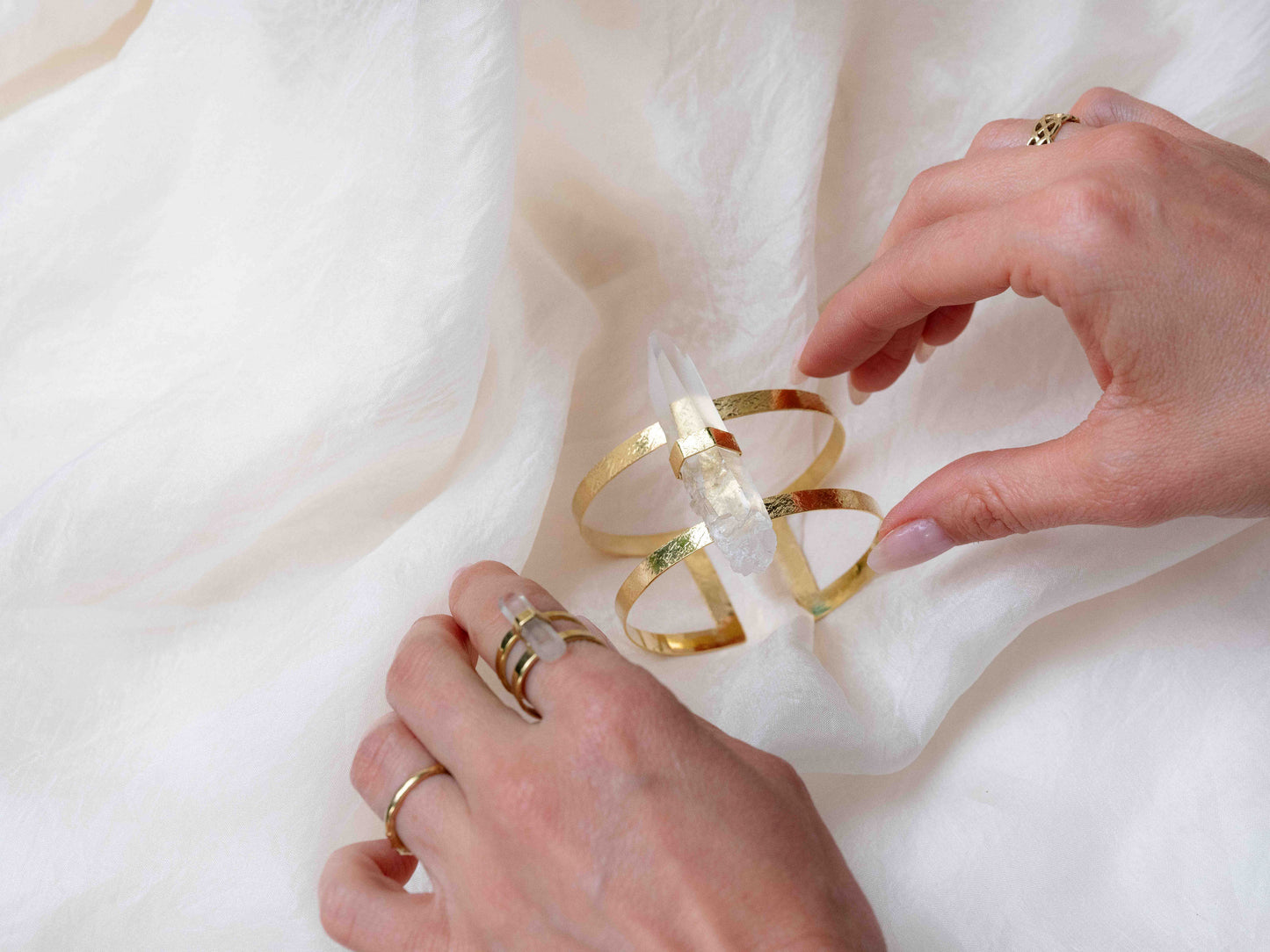Ishta Cuff with Laserquartz