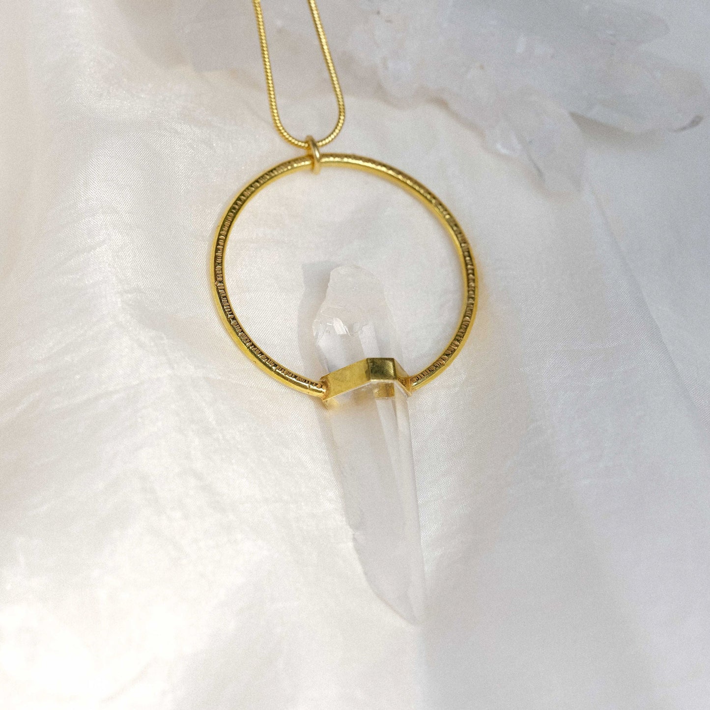 Citlali Necklace with Raw Laserquartz