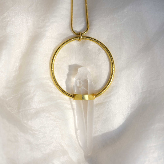Citlali Necklace with Raw Laserquartz