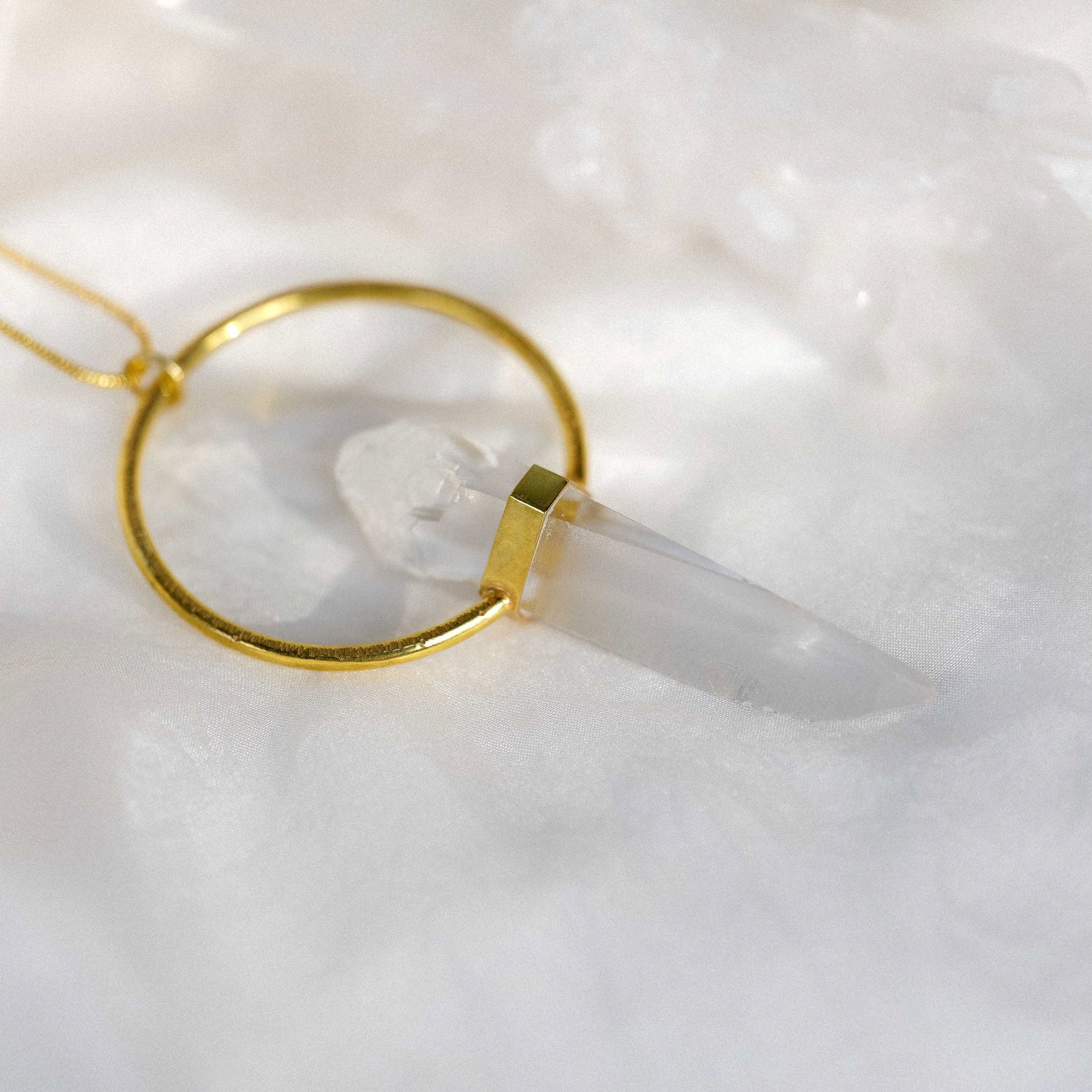 Citlali Necklace with Raw Laserquartz