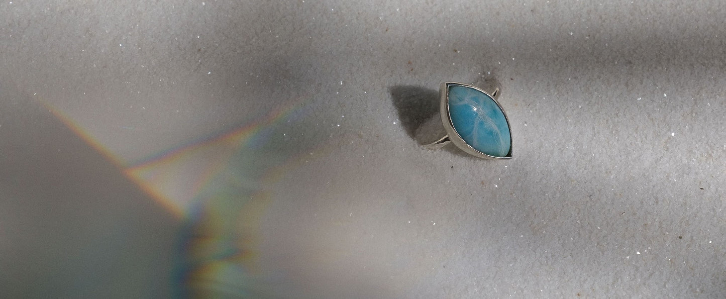 Ring with Larimar