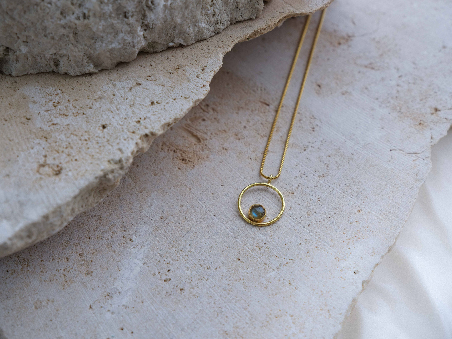 Lunafea Necklace with Labradorite