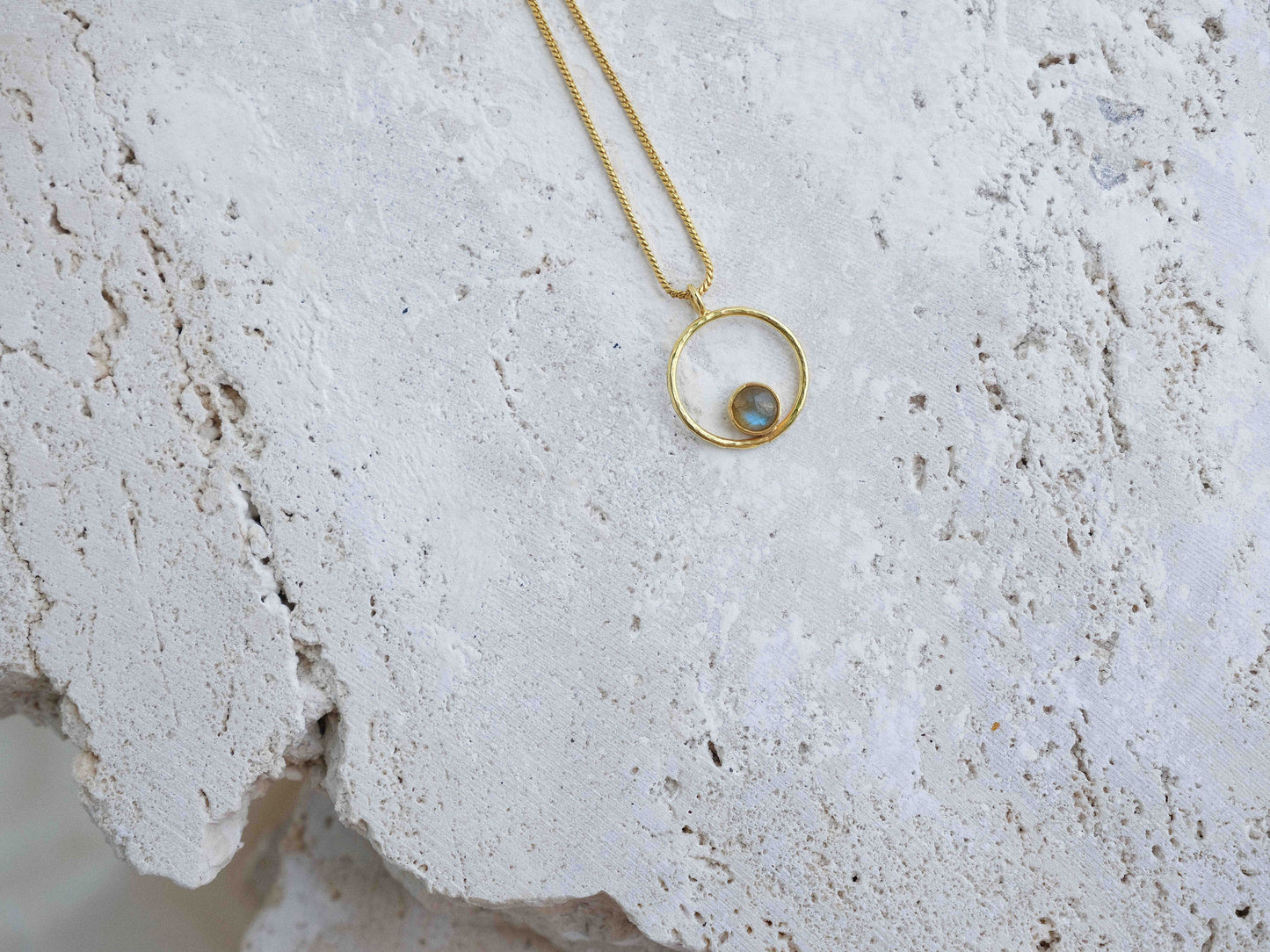 Lunafea Necklace with Labradorite