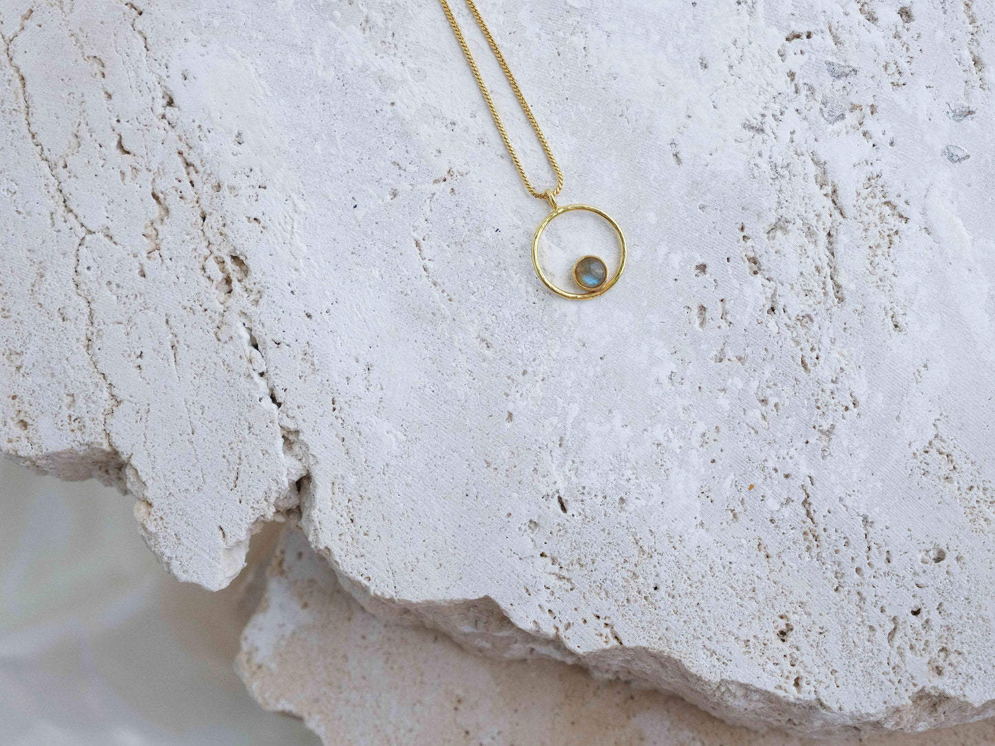 Lunafea Necklace with Labradorite