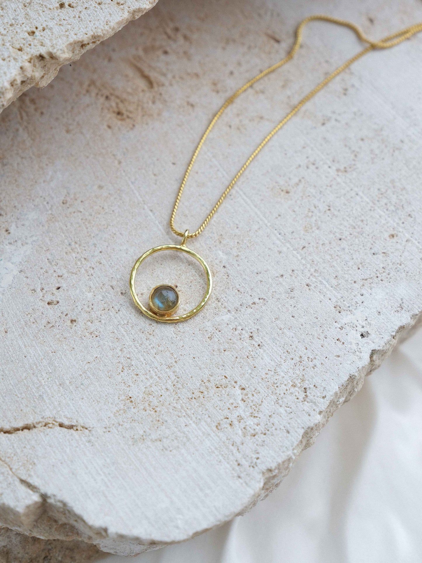 Lunafea Necklace with Labradorite