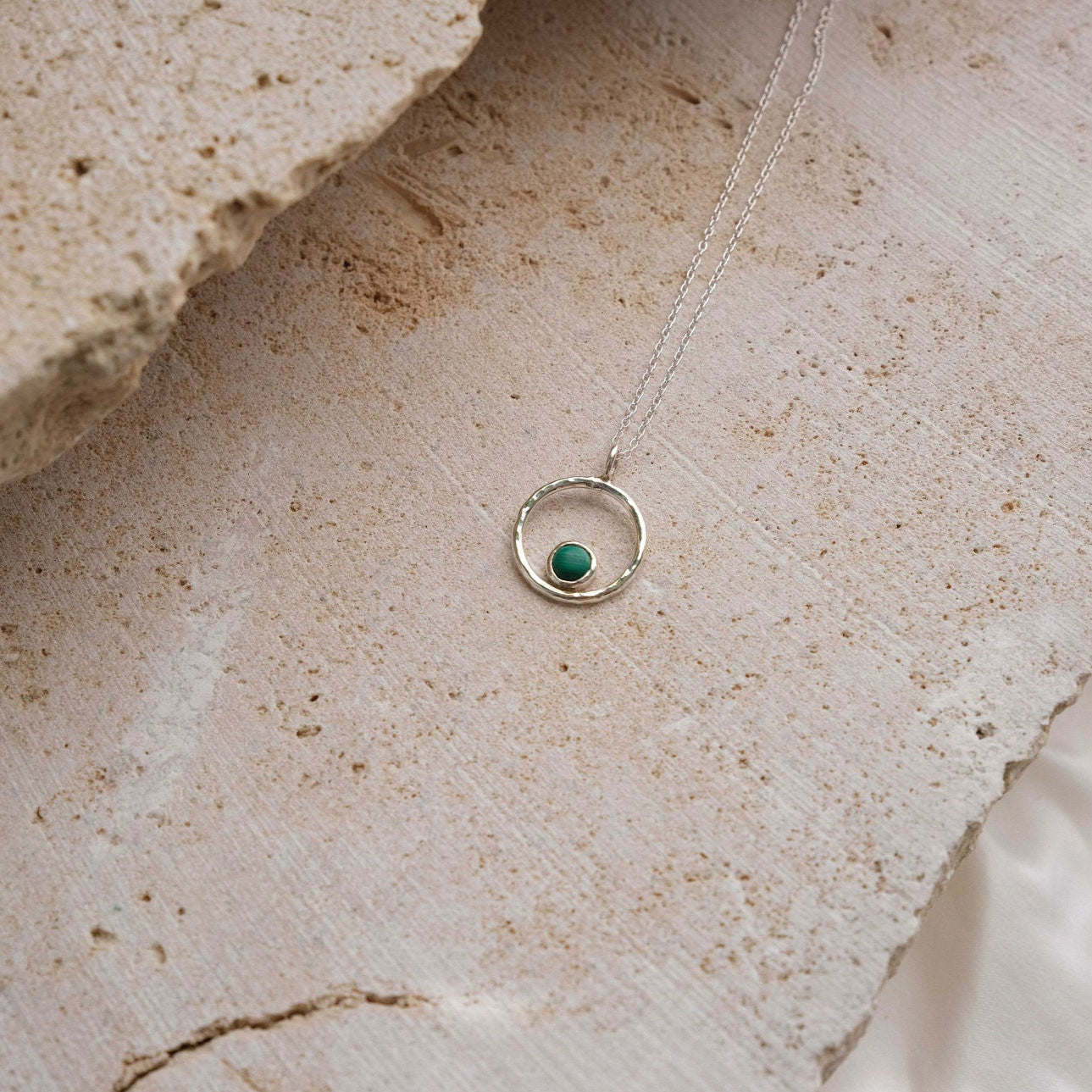 Lunafea Necklace with Malachite