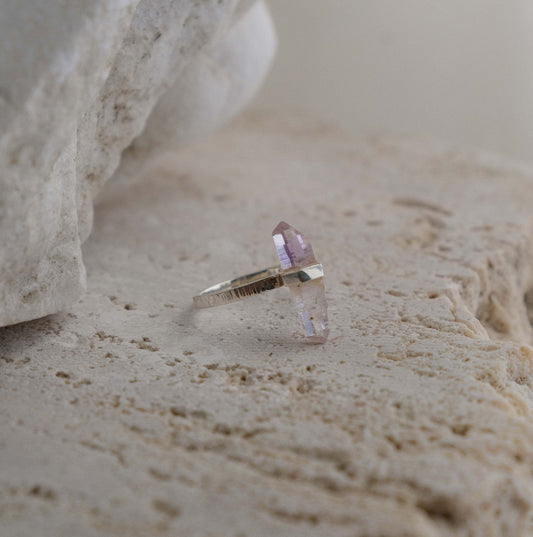 Citlali Ring with Raw Amethyst