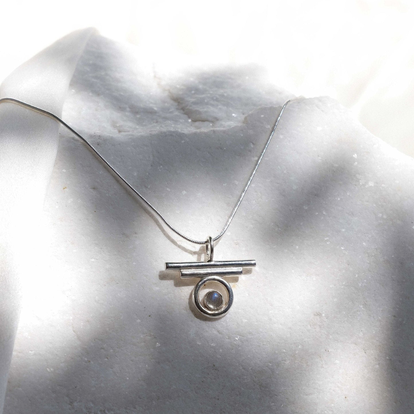 Indah Necklace with Labradorite