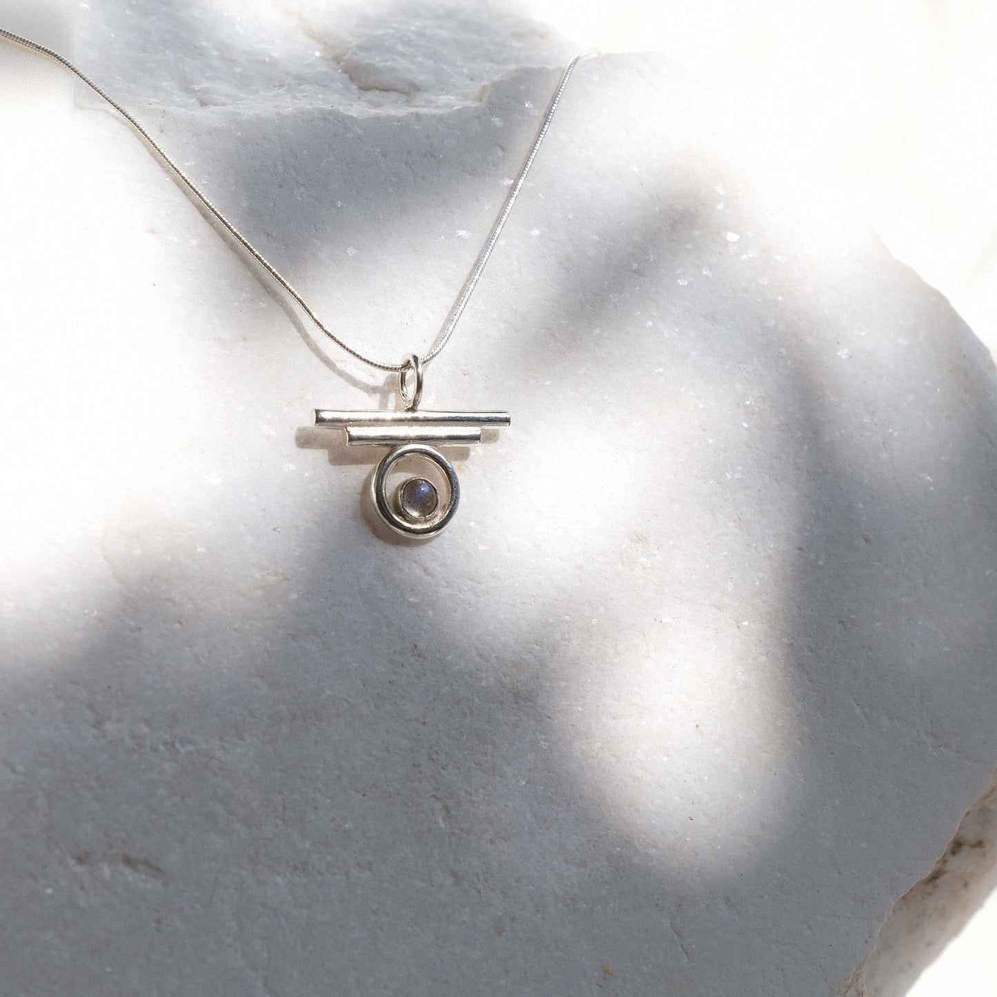 Indah Necklace with Labradorite