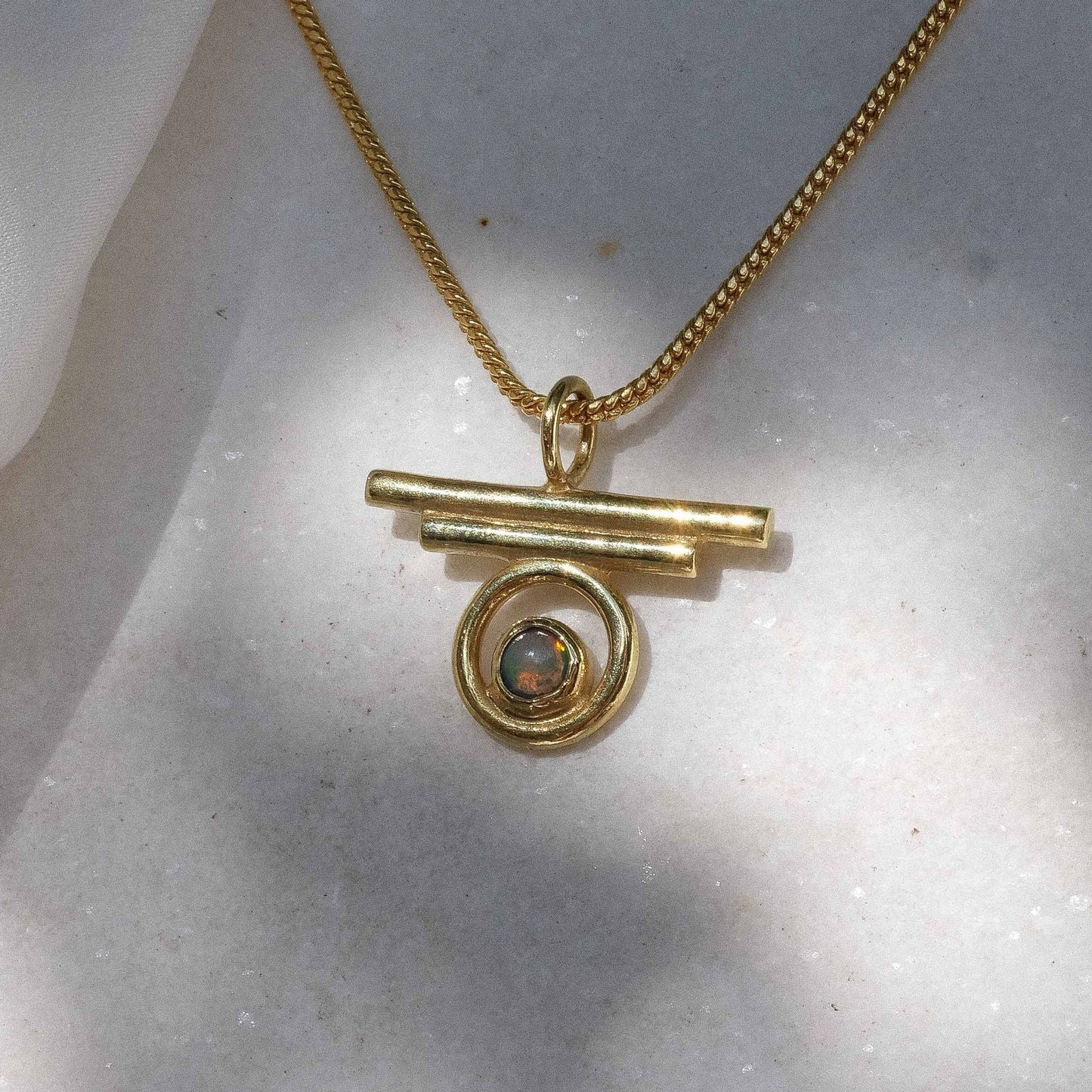 Indah Necklace with Opal