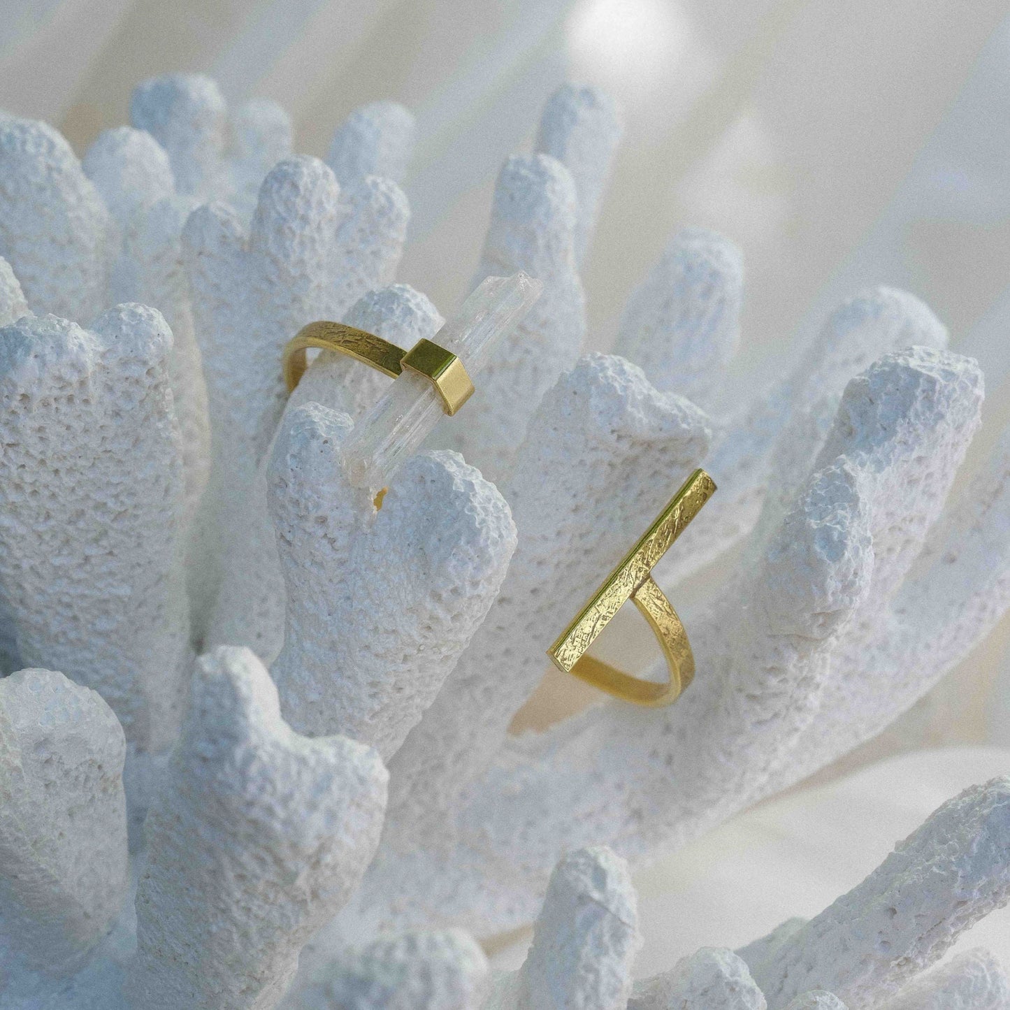 Citlali Opened Cuff with Raw Danburite