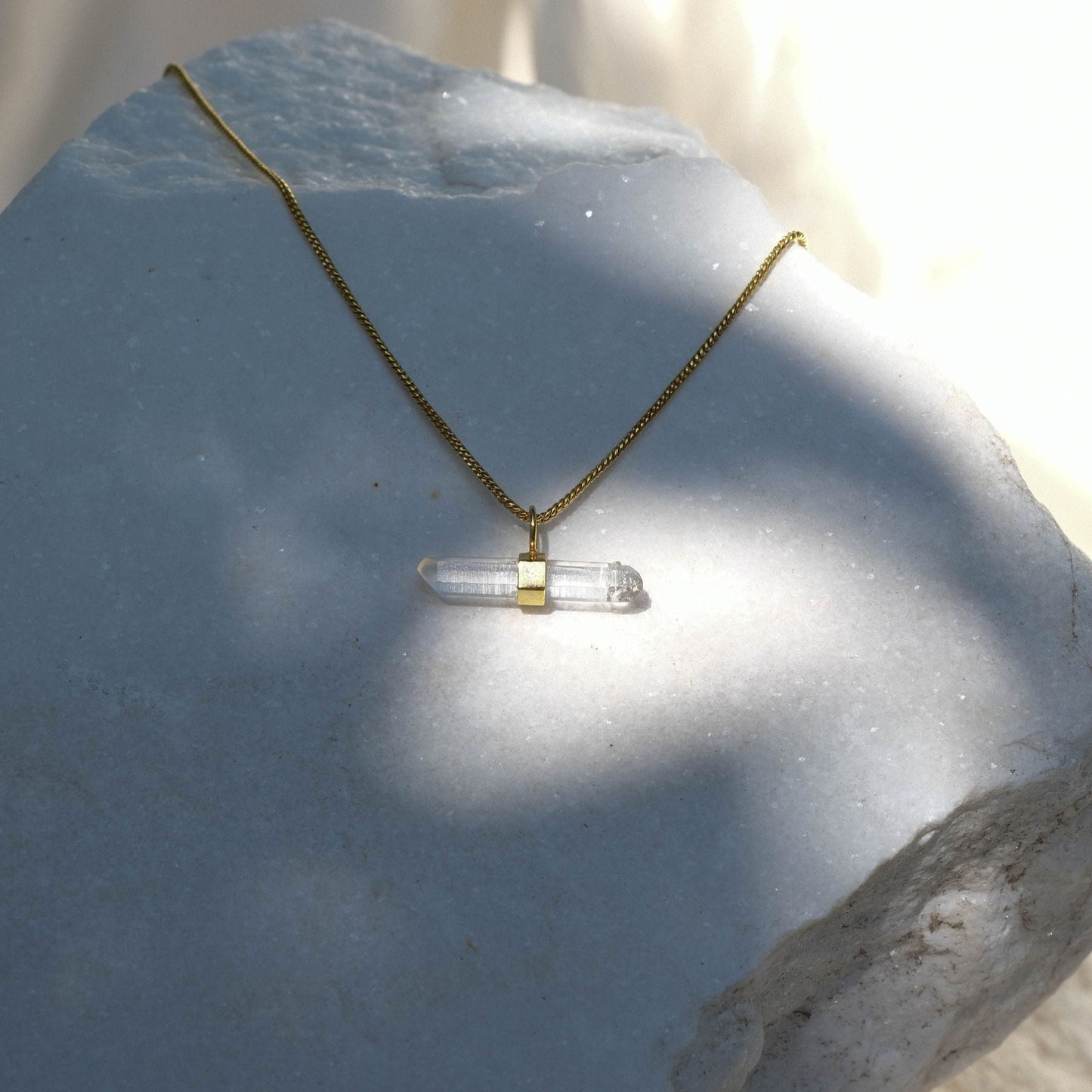 Ila Necklace with Clear Quartz