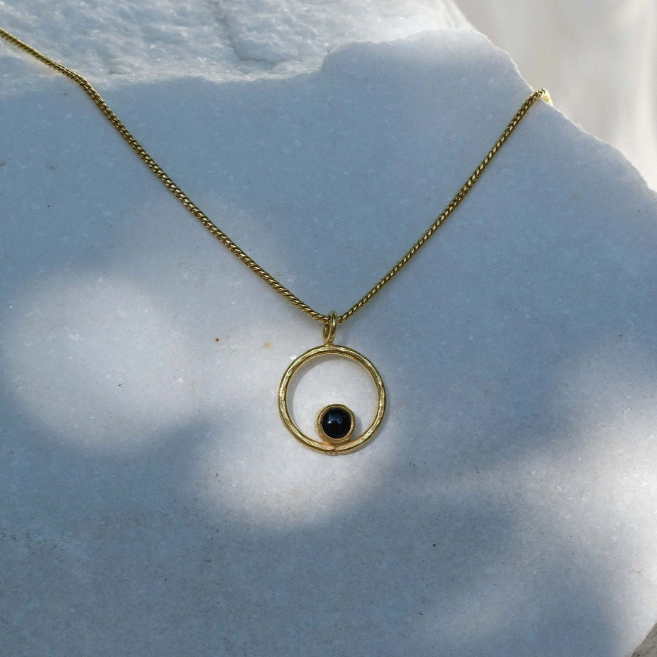 Lunafea Necklace with Onyx