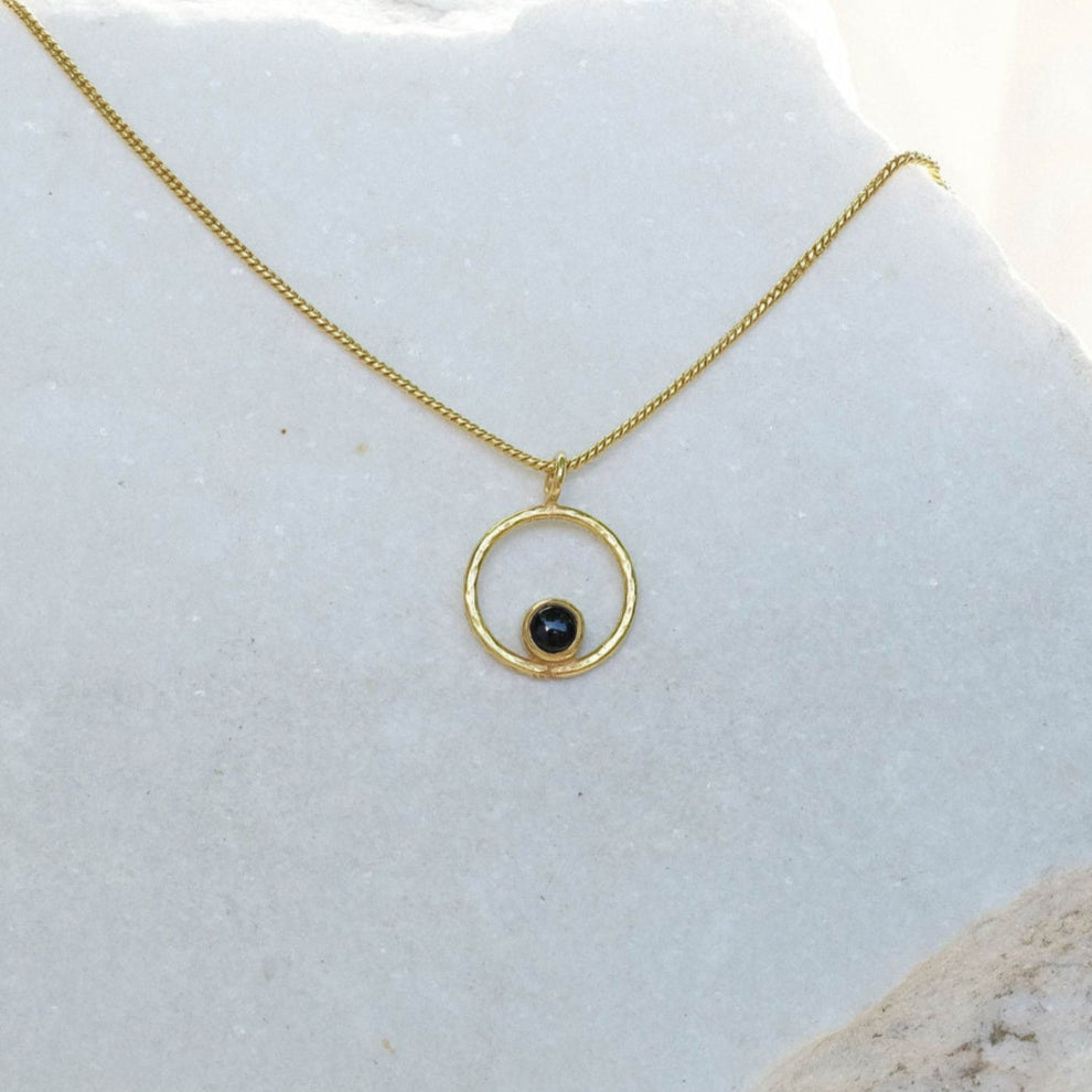 Lunafea Necklace with Onyx