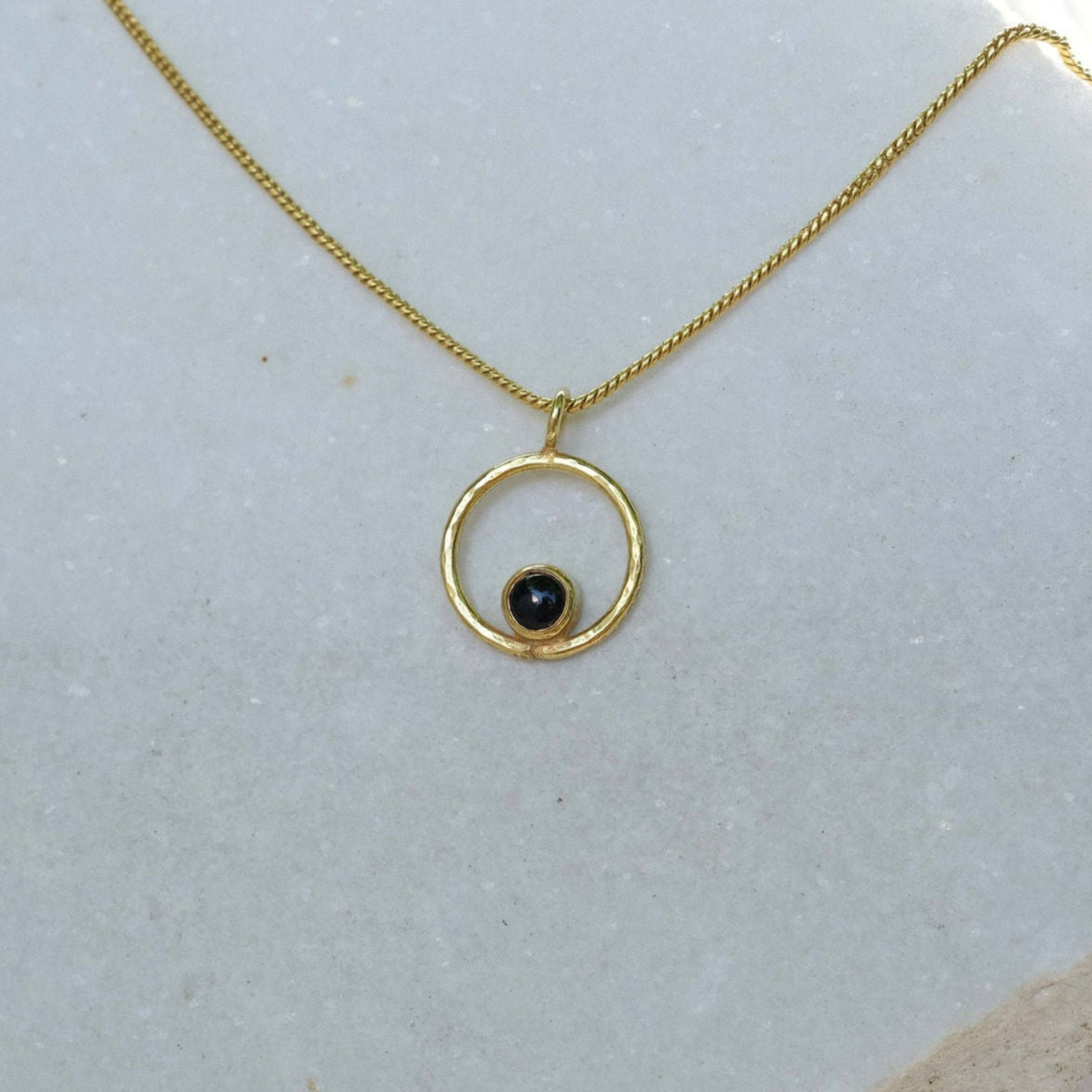 Lunafea Necklace with Onyx