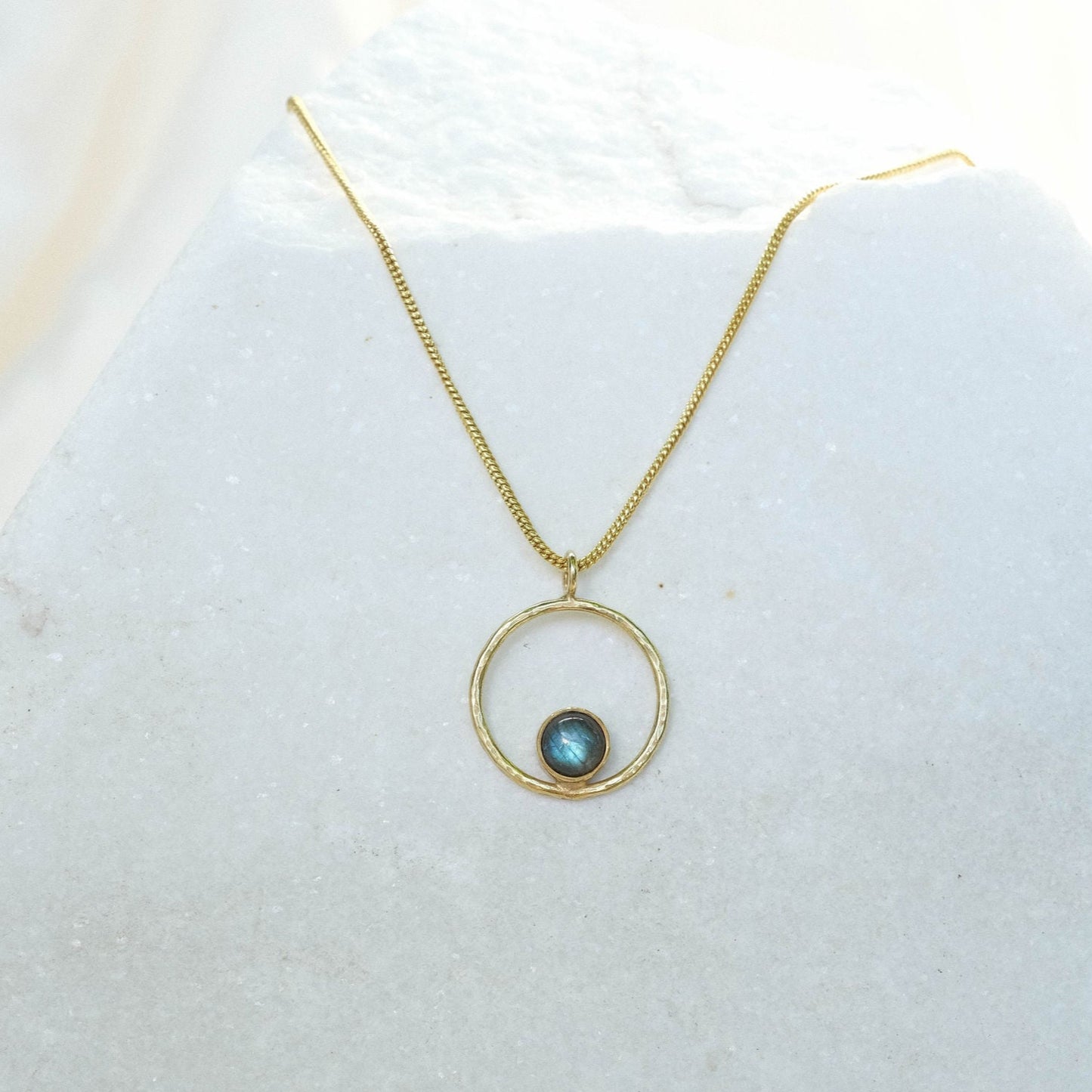Lunafea Necklace with Labradorite