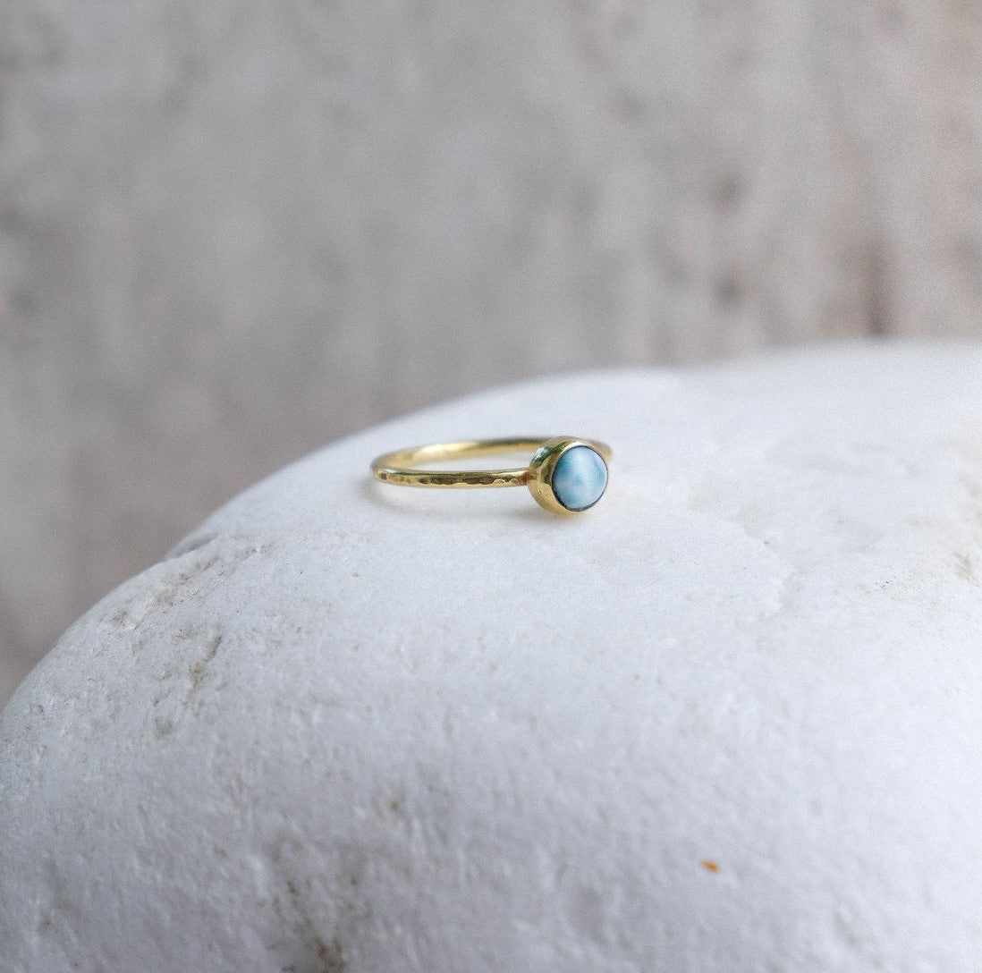 Lunafea Ring with Larimar