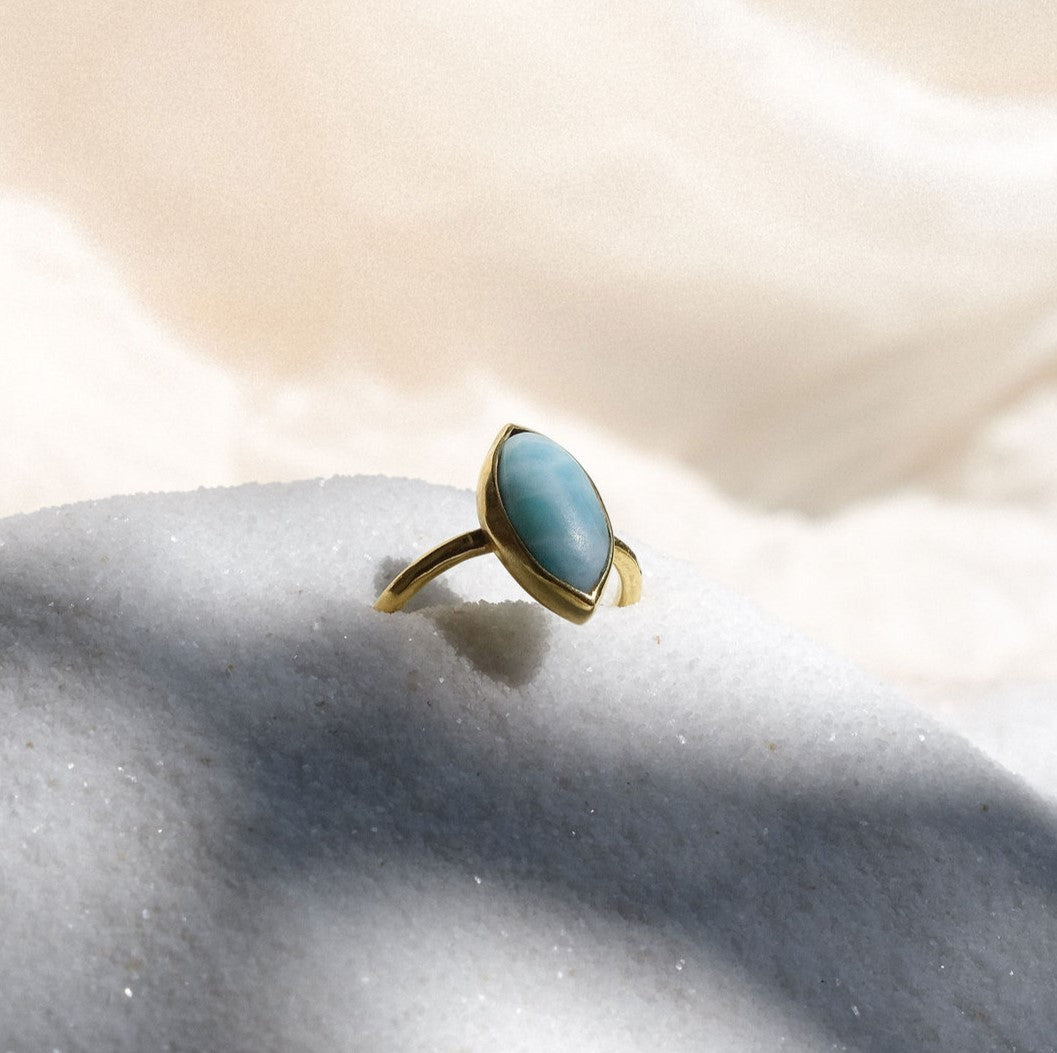 Ring with Larimar