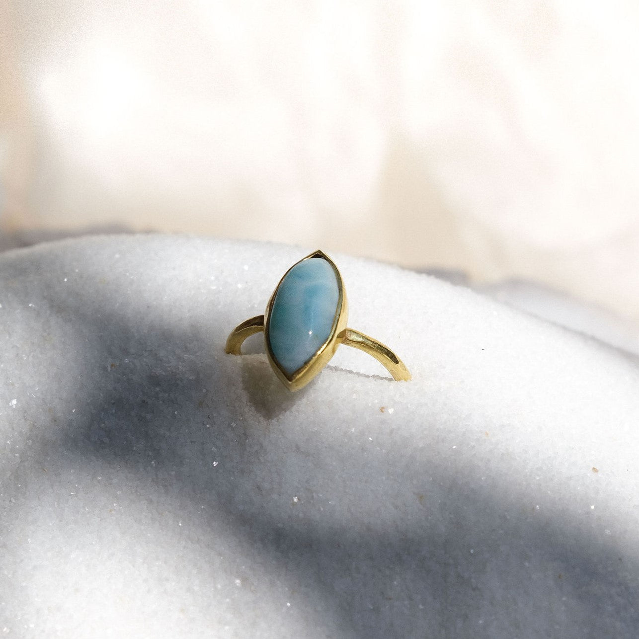 Ring with Larimar