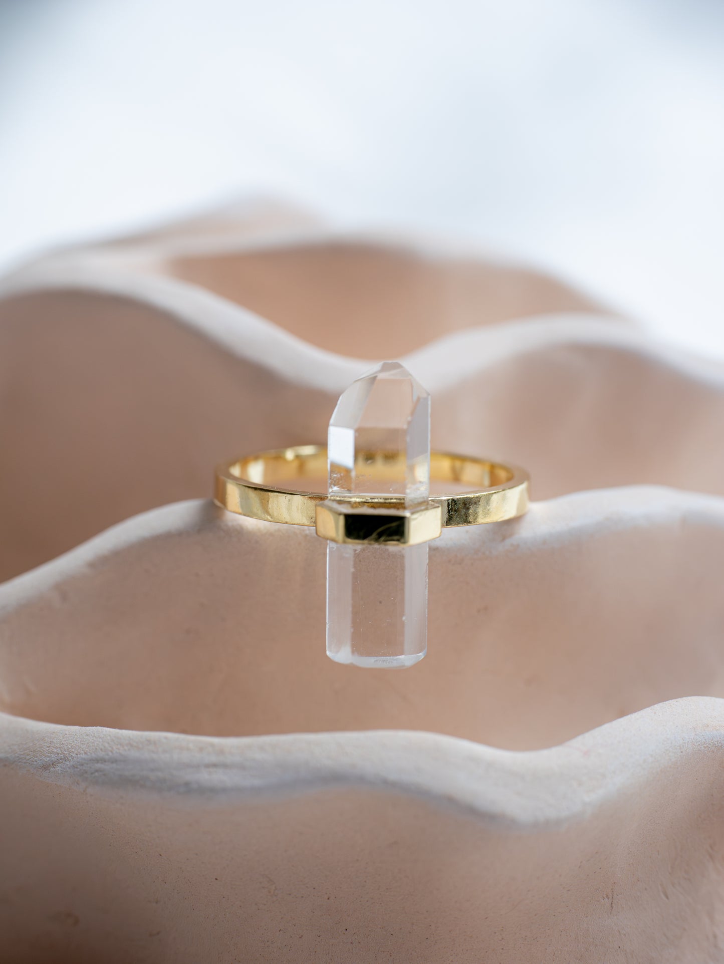 Citlali Ring with Clear Quartz