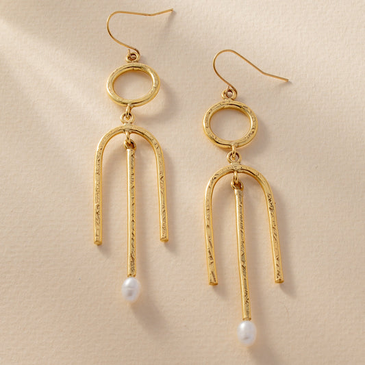 Inara Earrings with Pearl