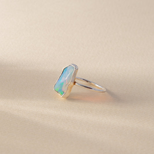 Ring with Raw Opal