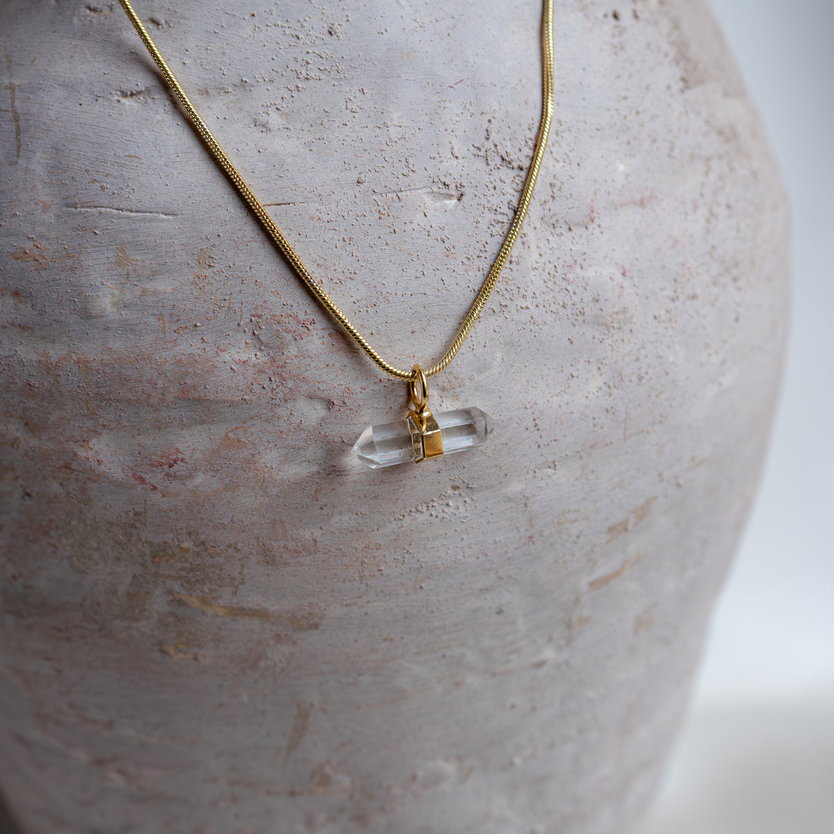 Ila Necklace with ClearQuartz