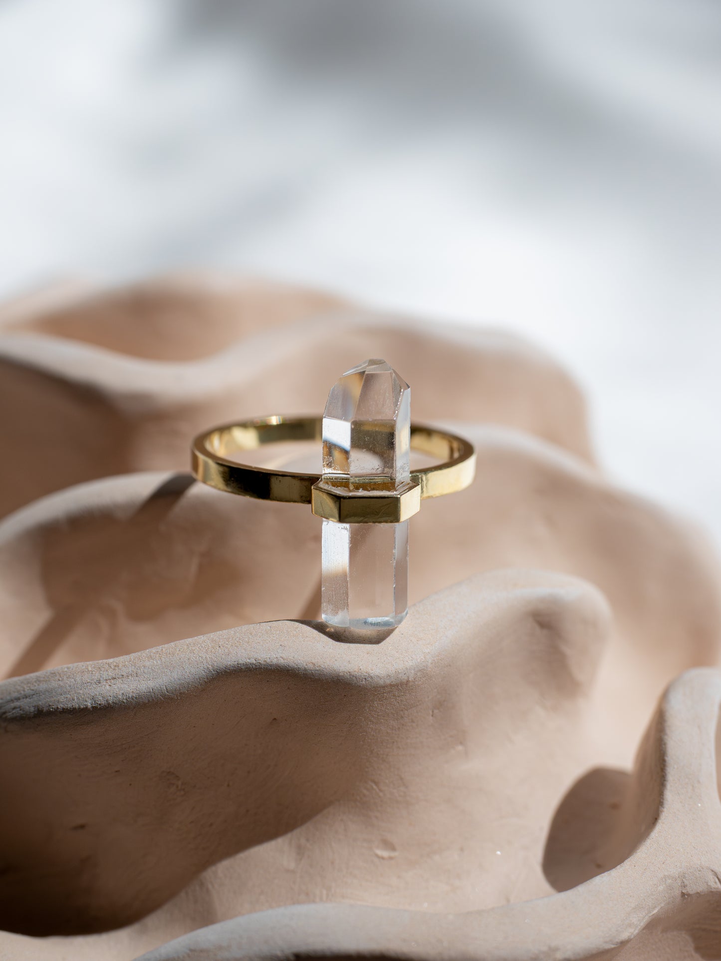 Citlali Ring with Clear Quartz