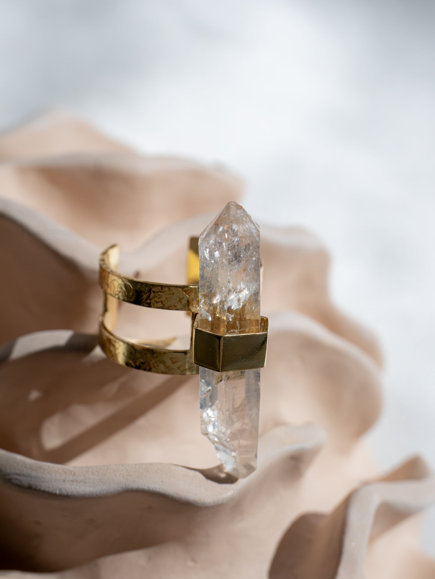 Ishta Ring with Herkimer Quartz Crystal