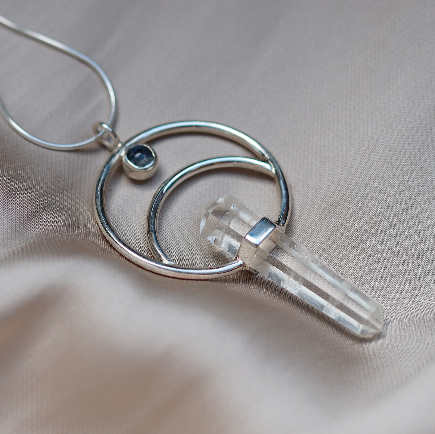Necklace with Clear Quartz and Moonstone