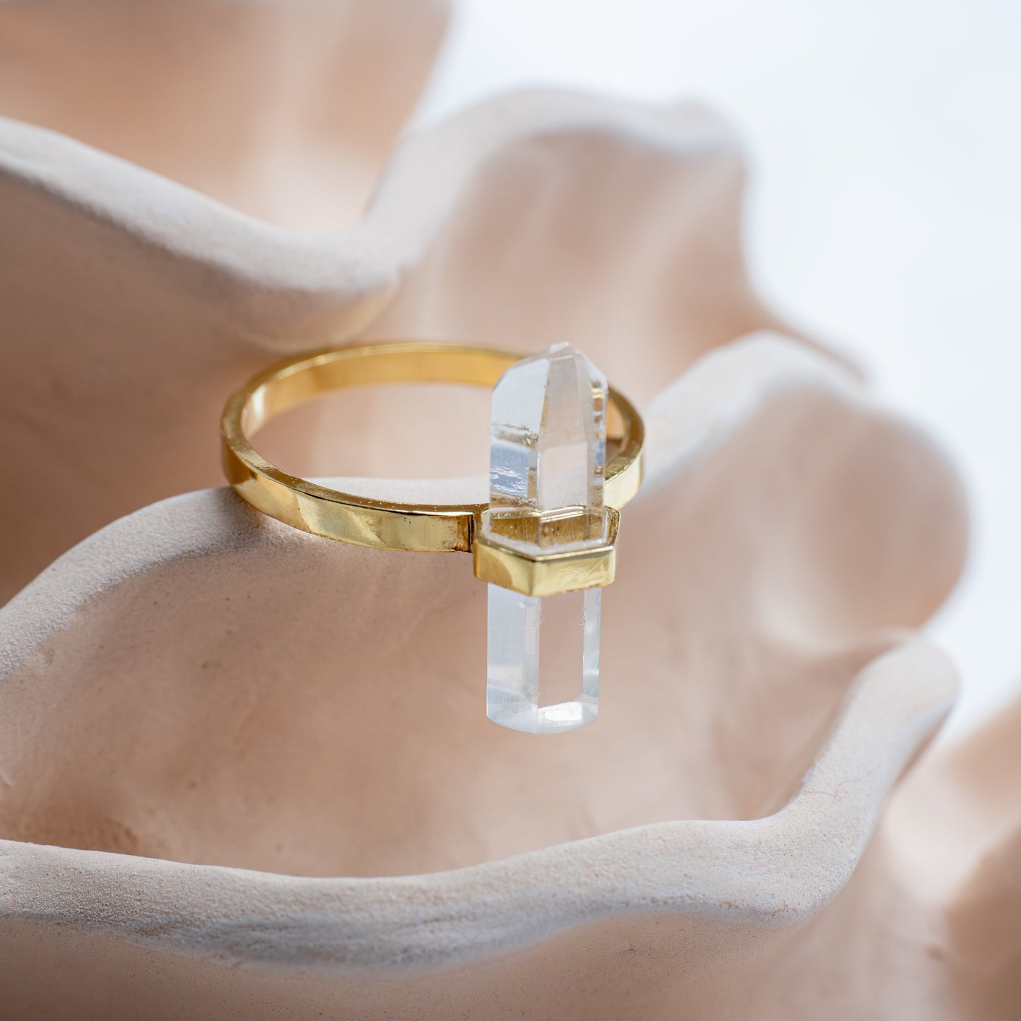 Citlali Ring with Clear Quartz