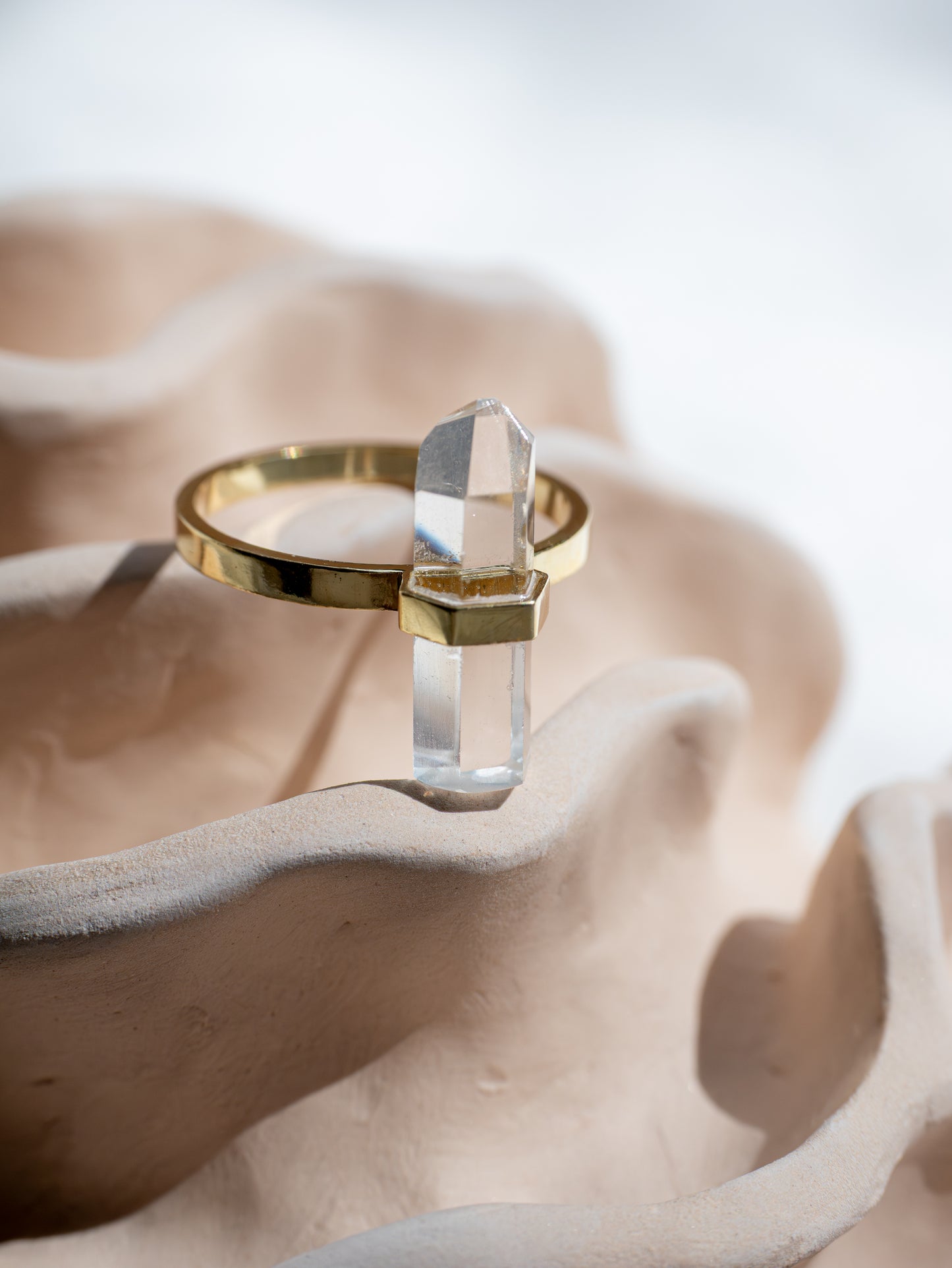 Citlali Ring with Clear Quartz