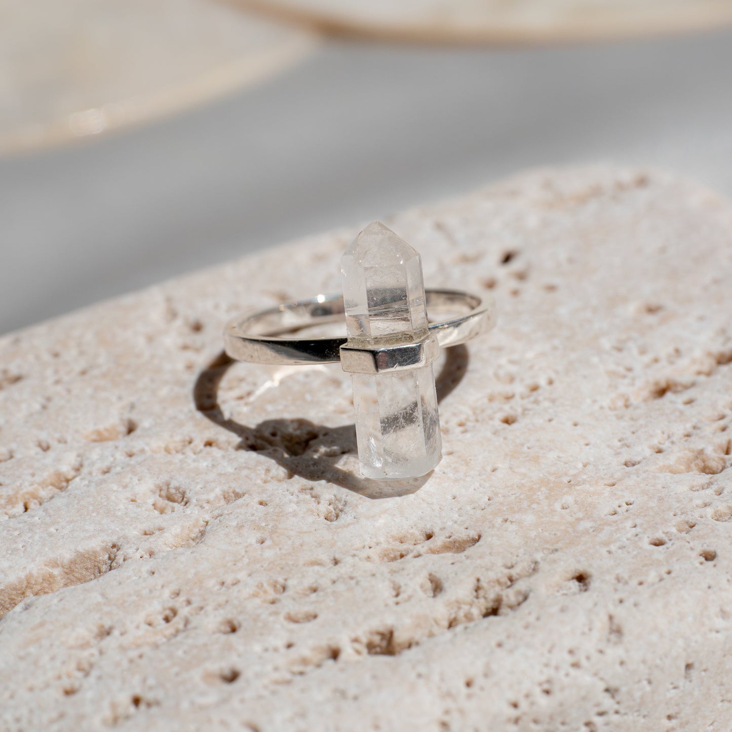 Citlali Ring with Clear Quartz