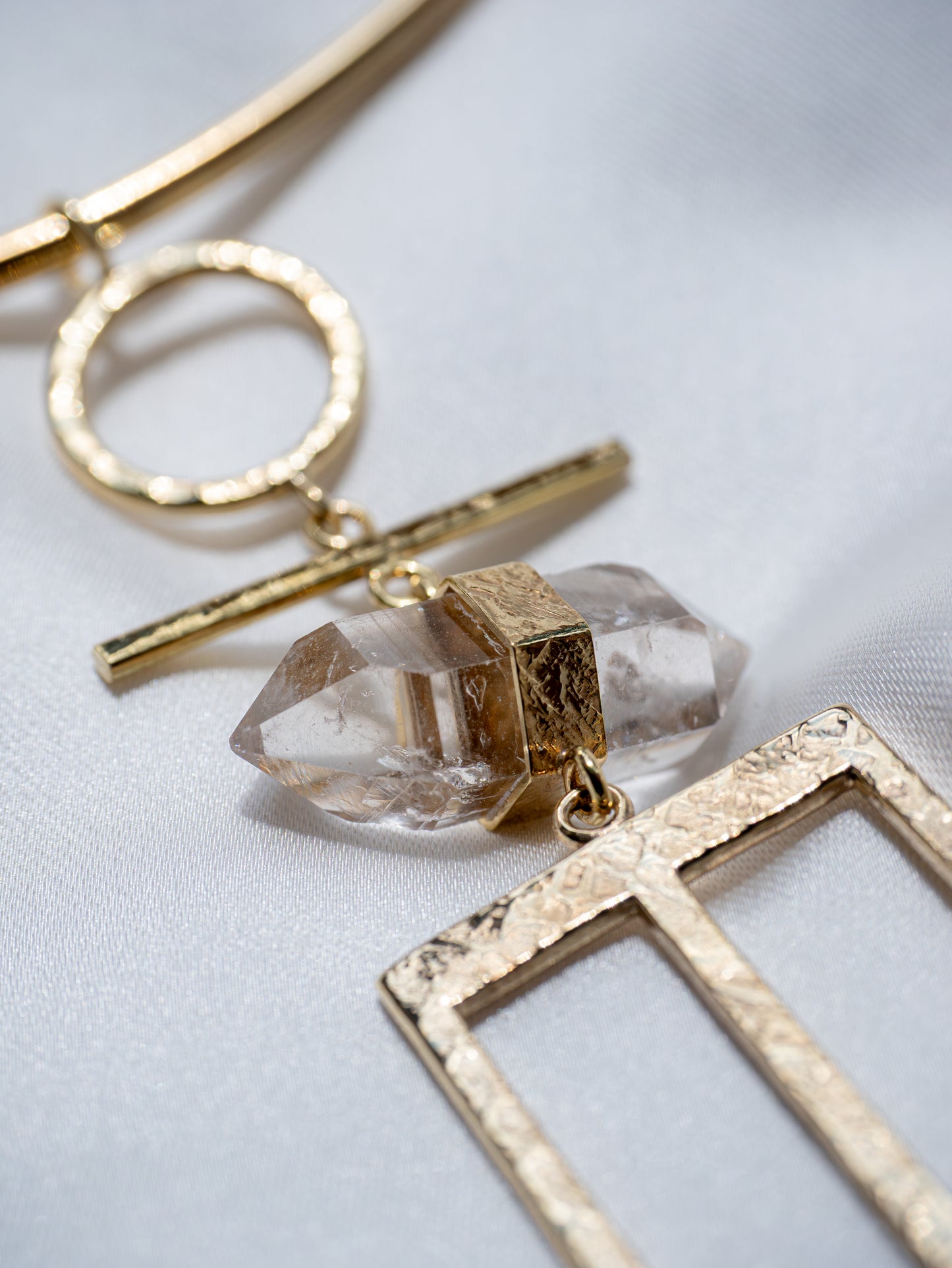 Hetaira Neck Cuff with Herkimer Diamond