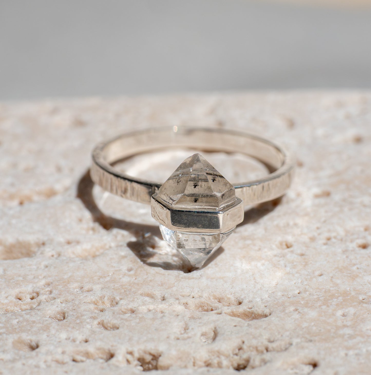 Citlali Ring with Herkimer Diamond