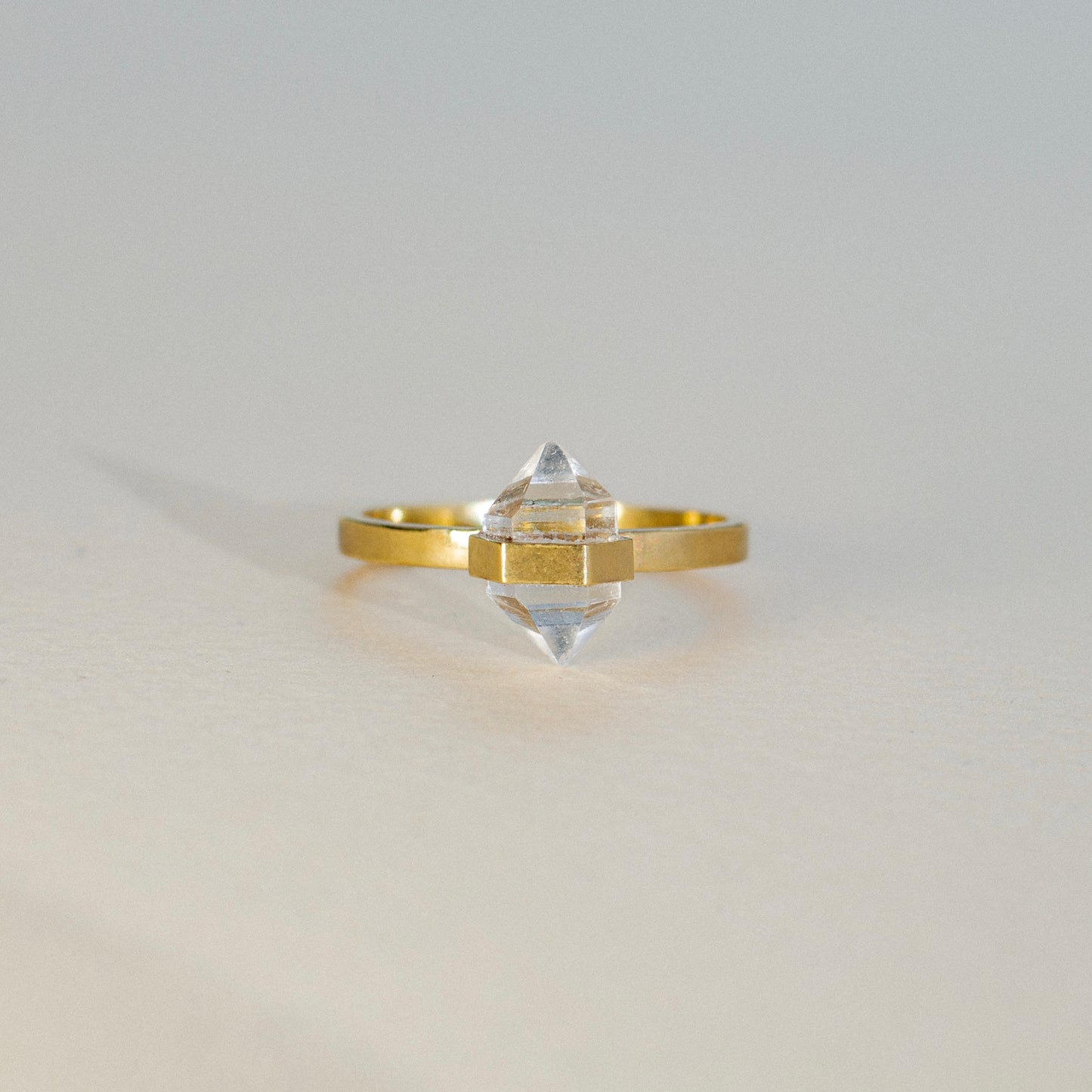 Citlali Ring with Herkimer Diamond