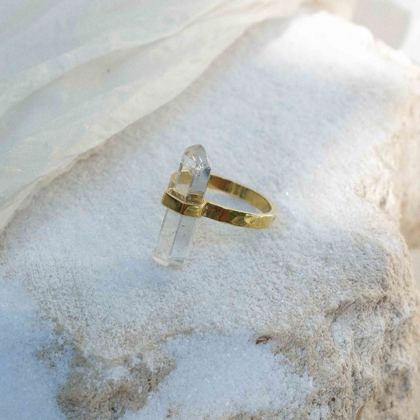 Citlali Ring with Clear Quartz