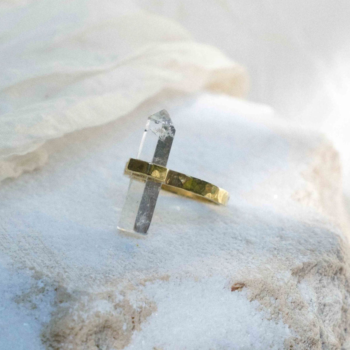 Citlali Ring with Clear Quartz