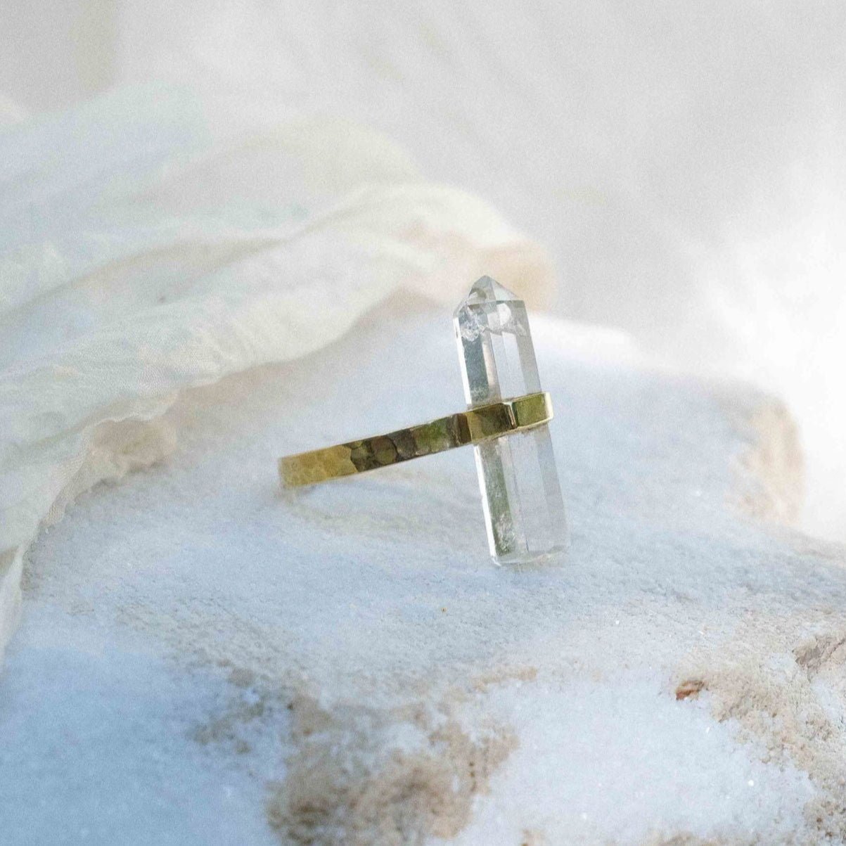 Citlali Ring with Clear Quartz