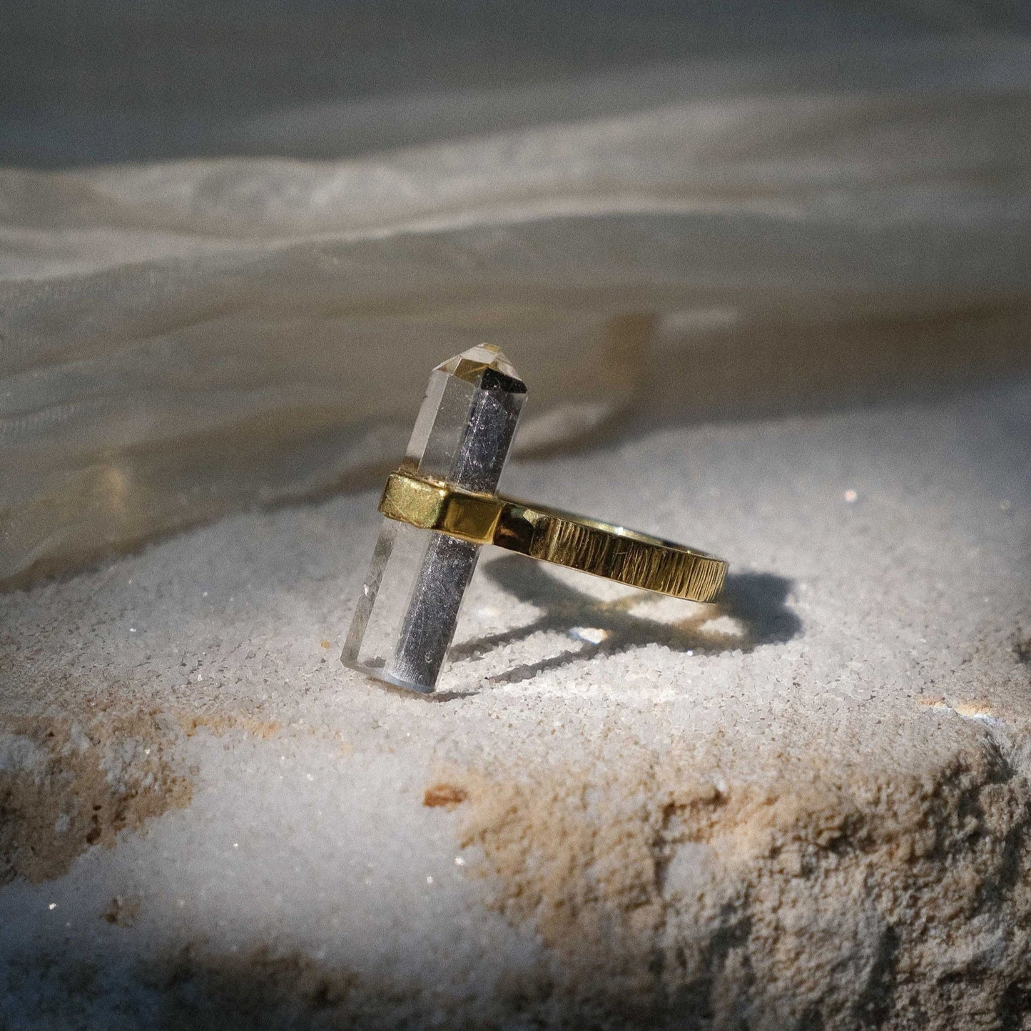 Citlali Ring with Clear Quartz